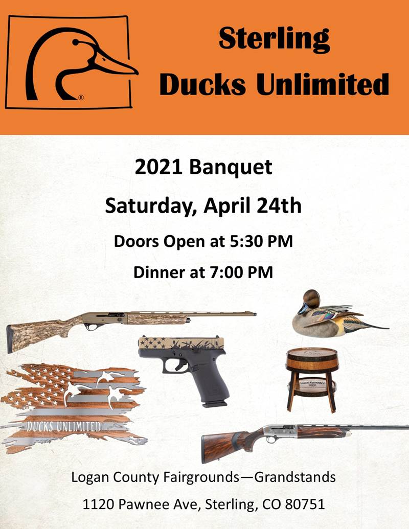 Sterling Ducks Unlimited Banquet Sat, Apr 24, 2021