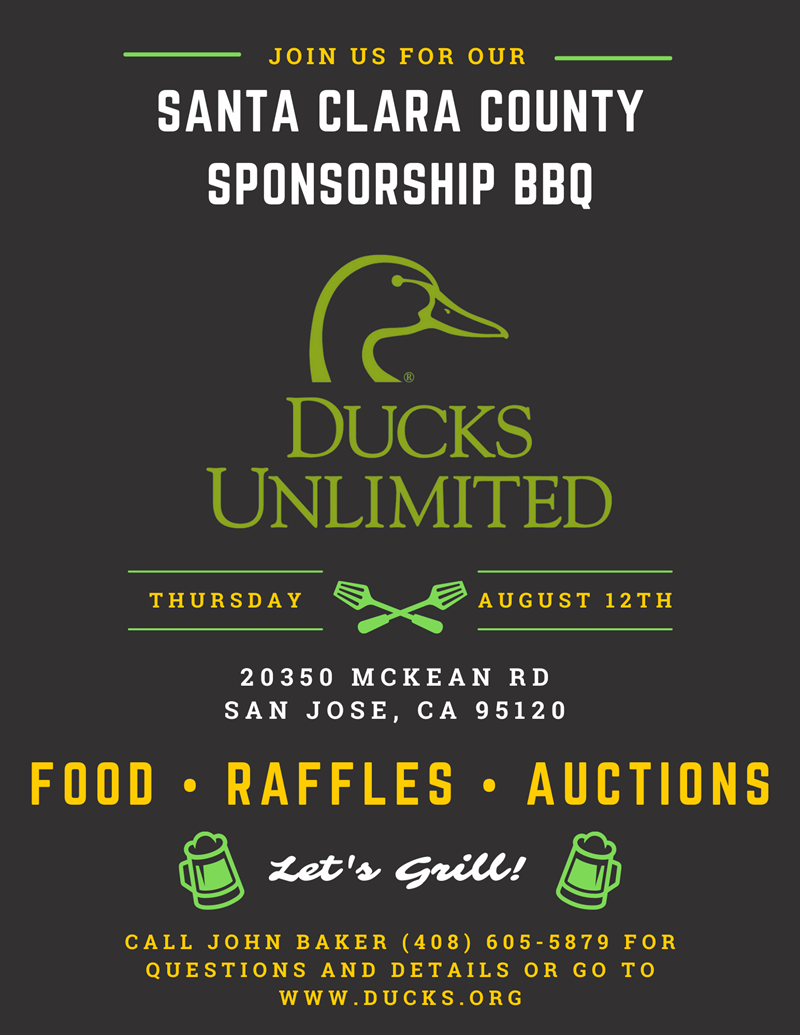 Santa Clara County Sponsorship BBQ Thu, Aug 12, 2021