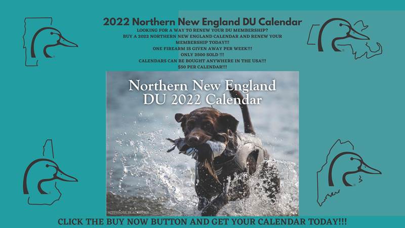 Ducks Unlimited 2022 Northern New England Ducks Unlimited Gun Calendar Ducks Unlimited 2022 Northern New England Ducks Unlimited Gun Calendar