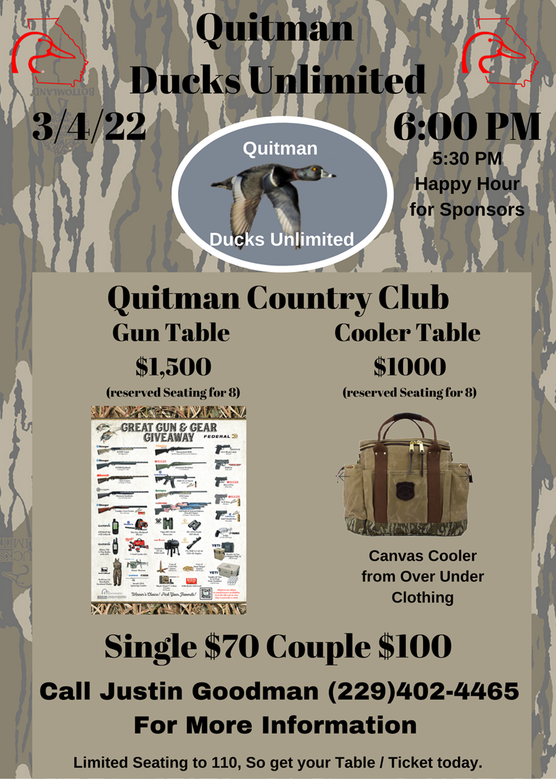 Ducks Unlimited Quitman Ducks Unlimited Dinner Banquet Quitman, GA