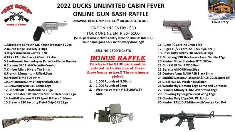 Ducks Unlimited Ducks Unlimited Cabin Fever Online Gun Bash Kennebunk Me
