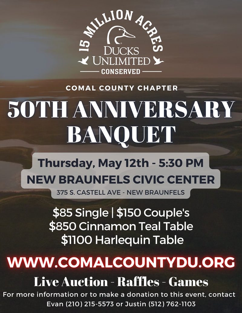 Ducks Unlimited Ducks Unlimited 50th Anniversary Comal County