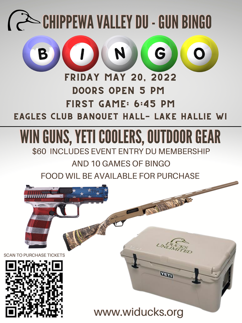 Chippewa Valley Chapter Gun Bingo Eau Fri May 20 2022