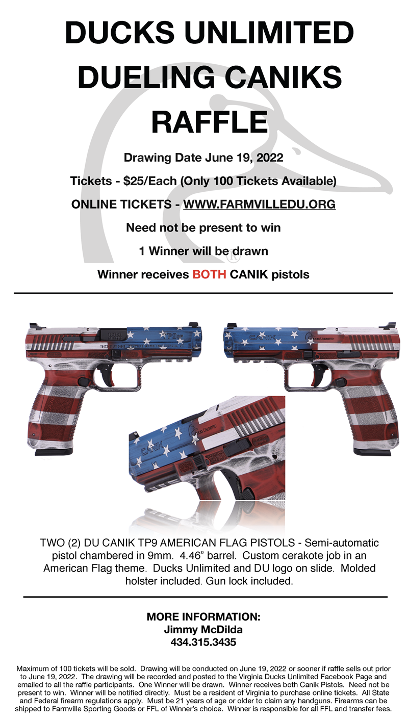 Ducks Unlimited Ducks Unlimited Dueling Caniks And Five Gun Raffles 