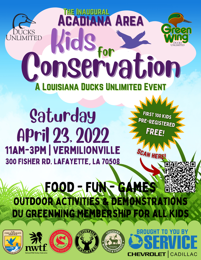 Ducks Unlimited Ducks Unlimited Acadiana Area Kids For Conservation 