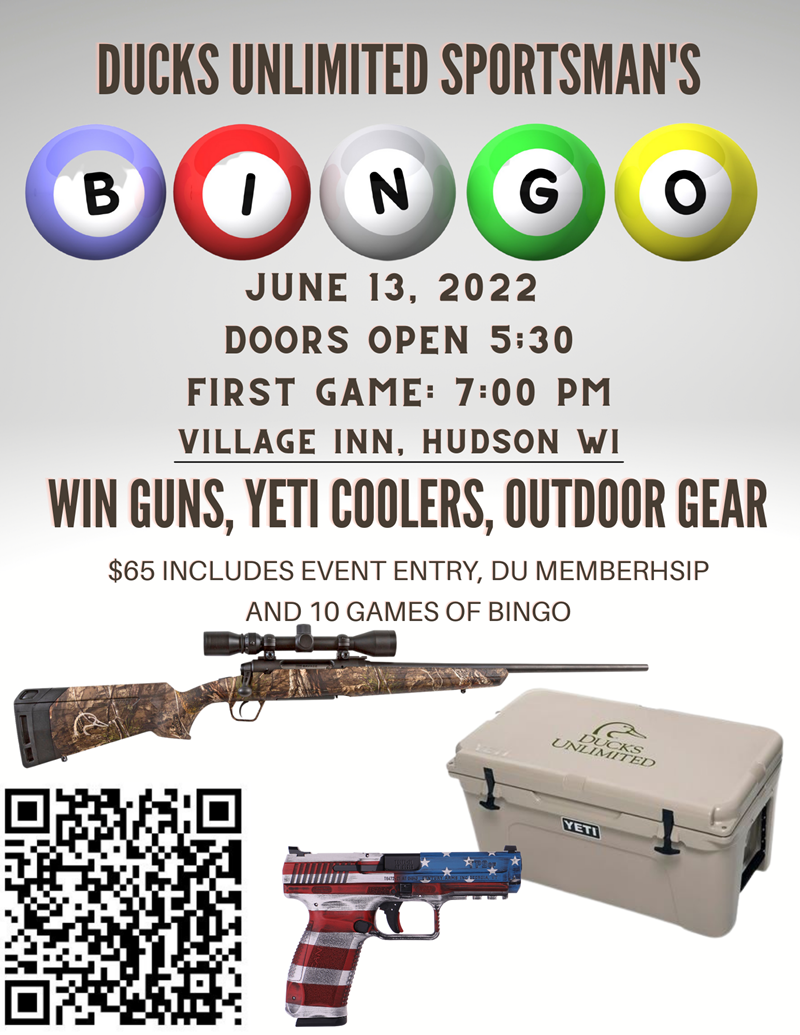 Sportsman's Bingo (Hudson, WI) Mon, Jun 13, 2022