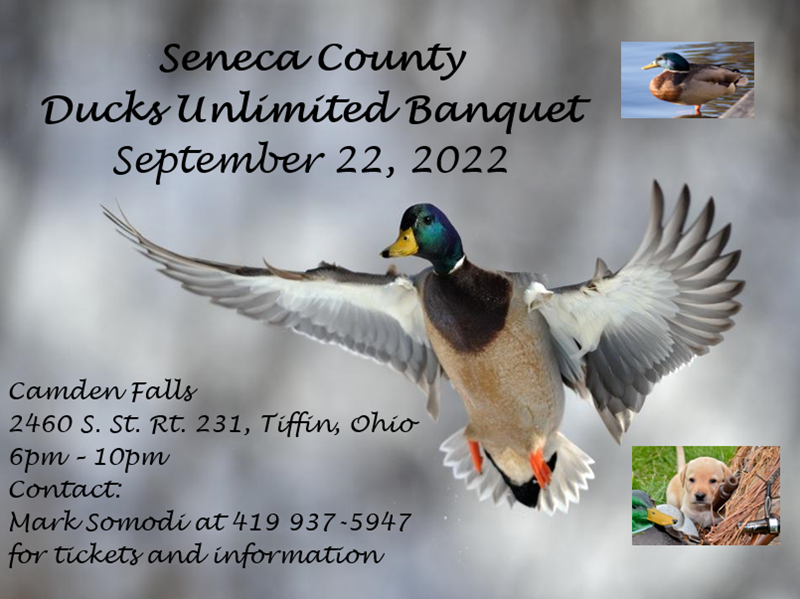 Seneca County Ducks Unlimited Banquet: Thu, Sep 22, 2022