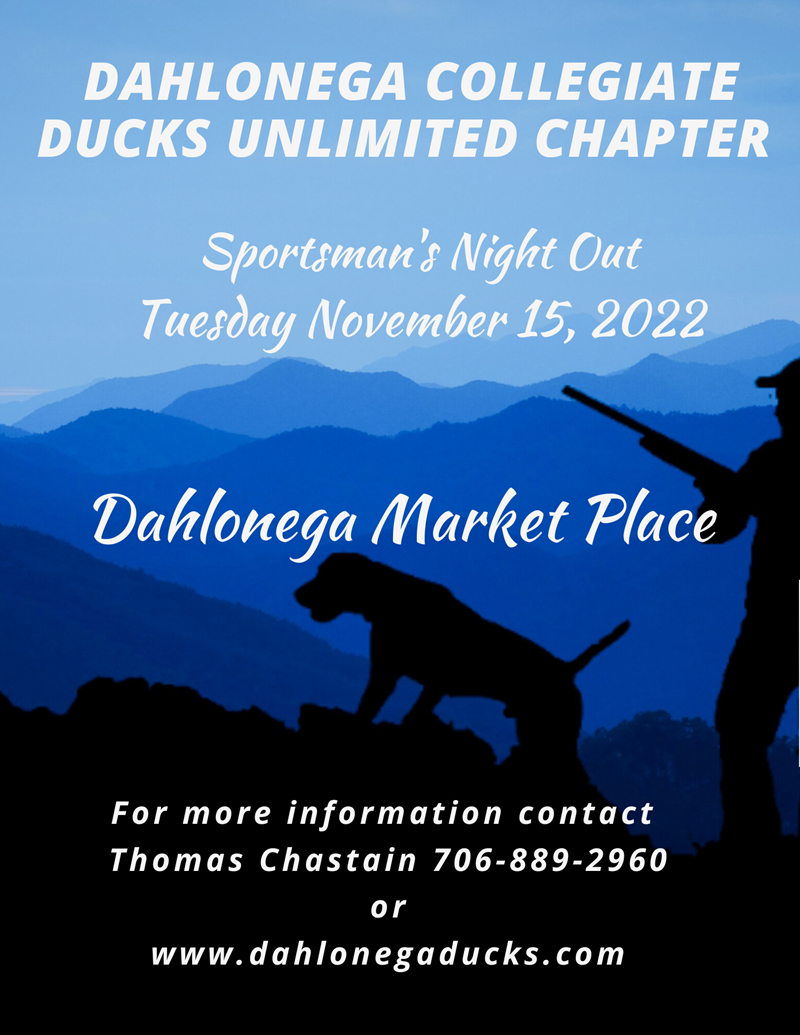 Dahlonega Collegiatte Sportsman Night Tue, Nov 15, 2022