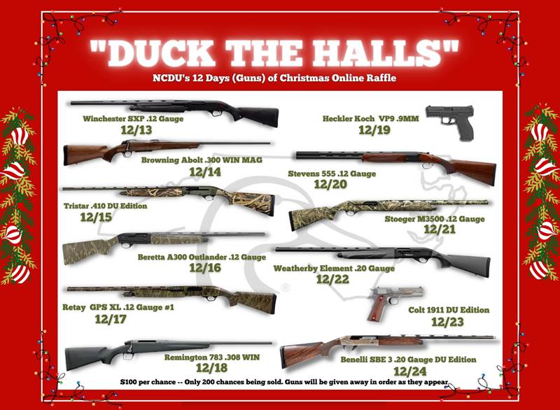 NCDU 12 Days (Guns) of Christmas Raffle