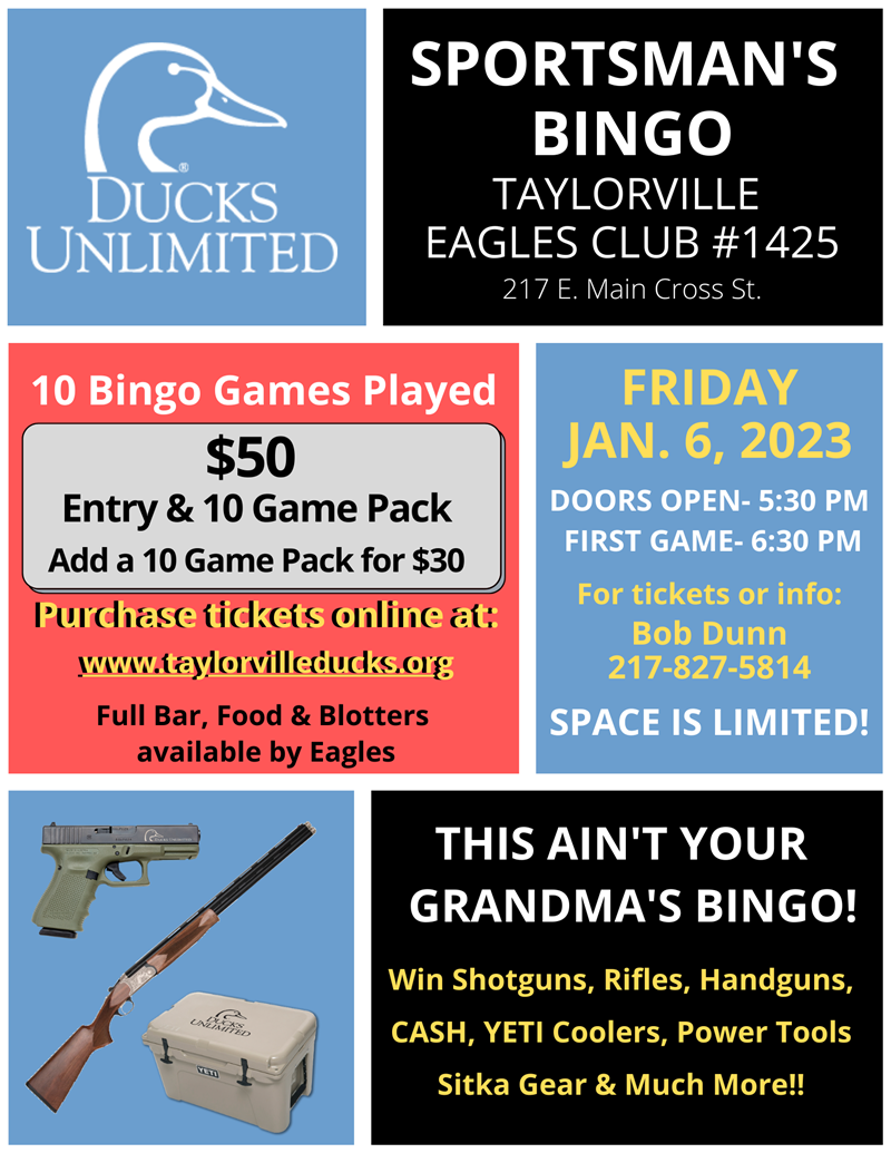 2023 Taylorville Bingo Flyer