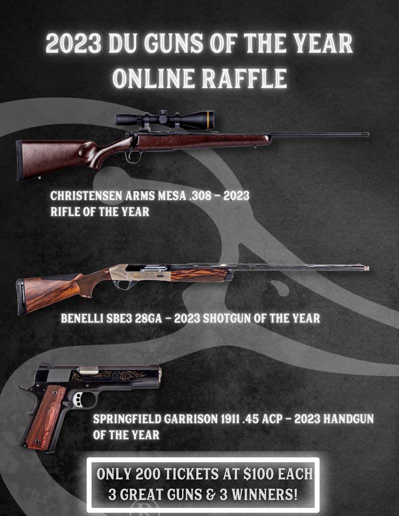 NCDU 2023 Guns Of The Year Raffle Tue Jan 24 2023   2023 Du Guns Of The Year! 1 