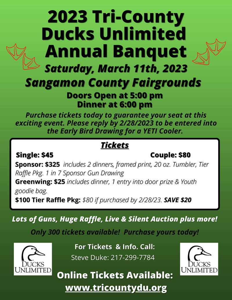 Tri-County Annual Dinner: Sat, Mar 11, 2023