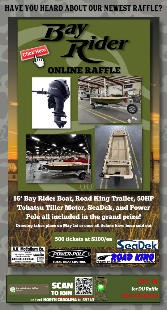 NCDU Bay Rider Boat Raffle 5.1.23