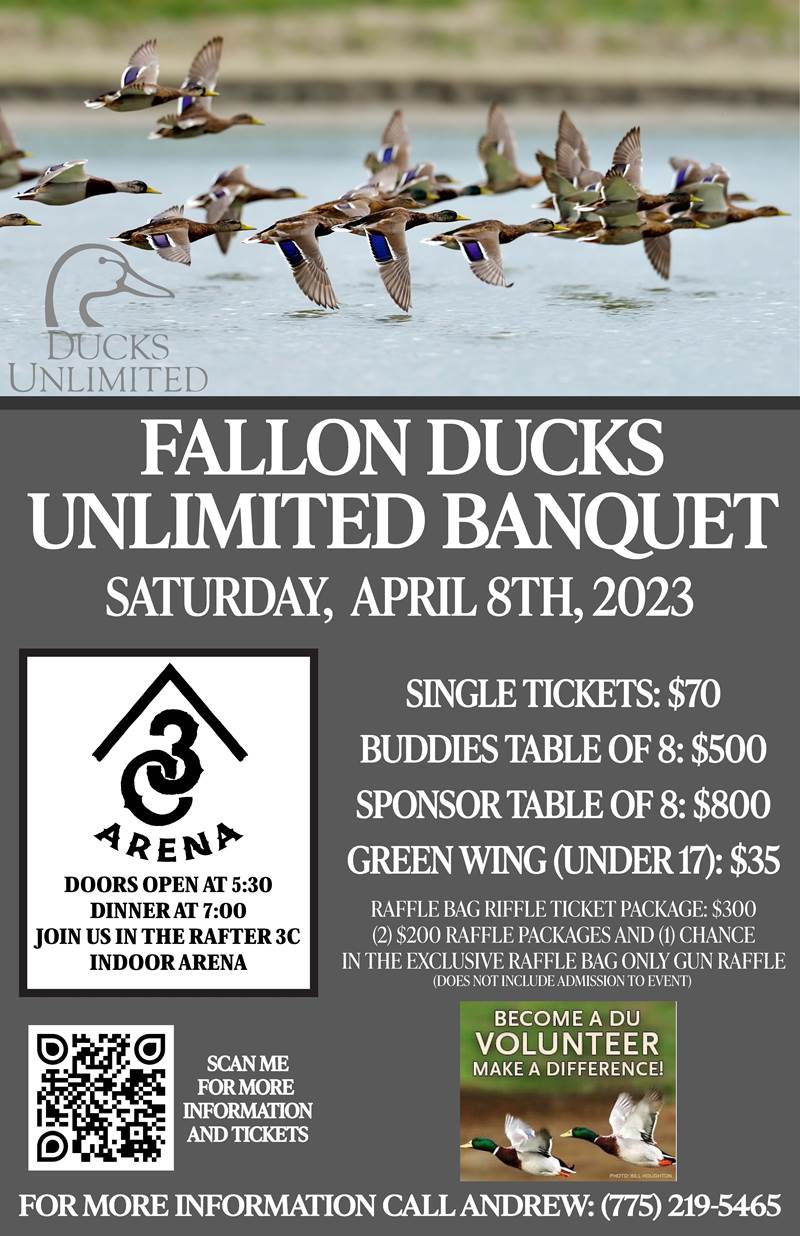 Fallon Ducks Unlimited Banquet Sat, Apr 8, 2023