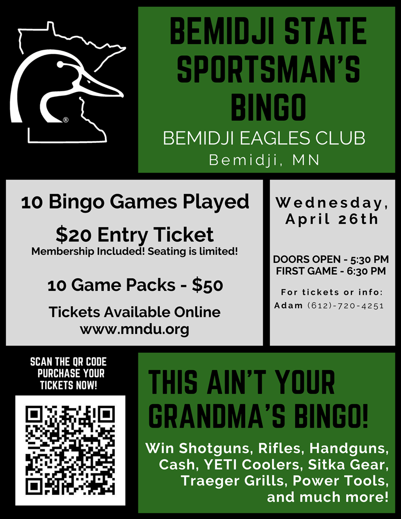 Bemidji State Sportsman's Bingo! | Visit Bemidji