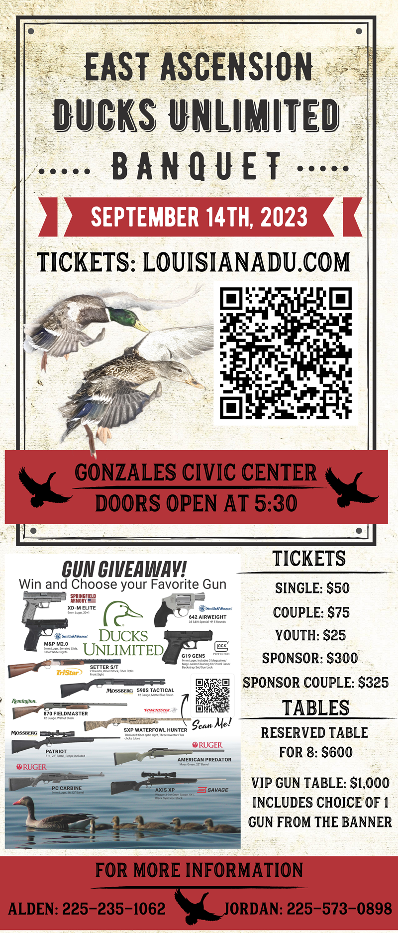 Ducks Unlimited Banquet & Outdoor Show 2023 - Barry P. Bonvillain Civic  Center