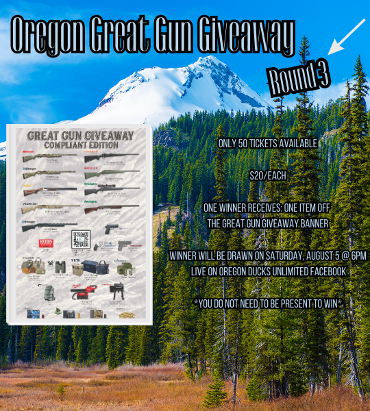 Oregon Great Gun Giveaway 3 Wed Aug 2 2023