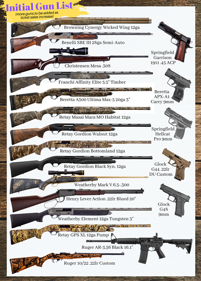 Initial Gun List