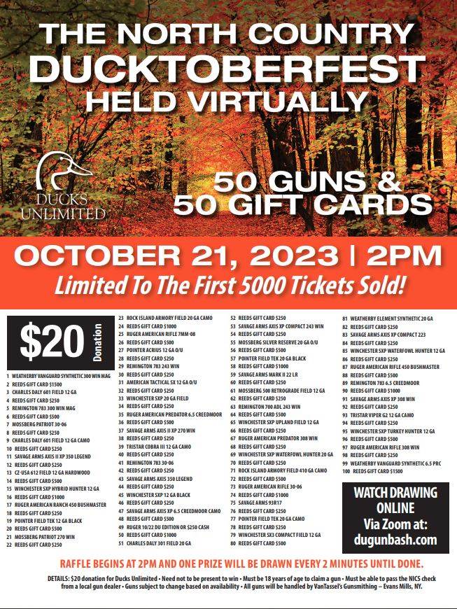 North Country Ducktober Fest Sat, Oct 21, 2023