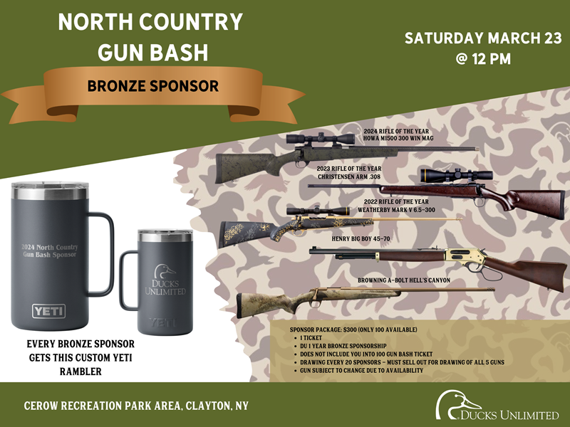 Ducks Unlimited Ducks Unlimited 2024 North Country Gun Bash