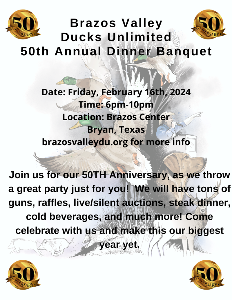 Brazos Valley Banquet (Bryan/College Station) Fri, Feb 16, 2024