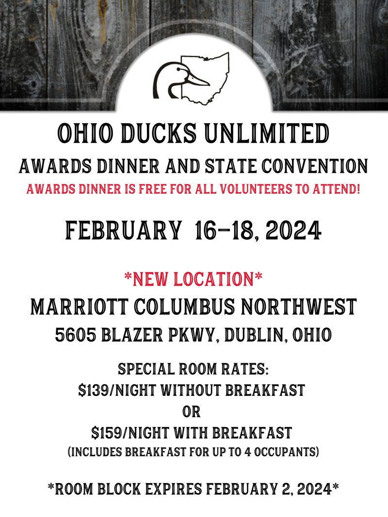 Ohio Ducks Unlimited Awards Dinner And Fri Feb 16 2024   2024 State Conveniton Web Ad OH0001 REV 1 3 