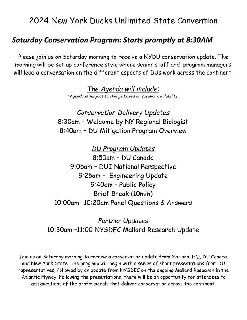 NYS 2024 Convention Sat, Mar 16, 2024