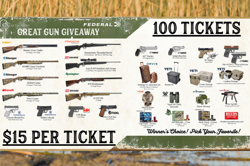 WV Ducks Unlimited Great Gun Giveaway: Wed, Oct 23, 2024