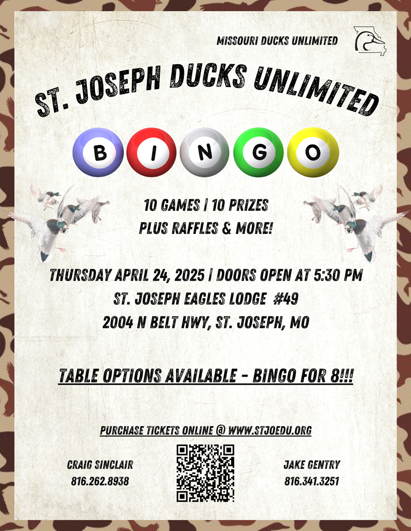 2025 St. Joseph Bingo