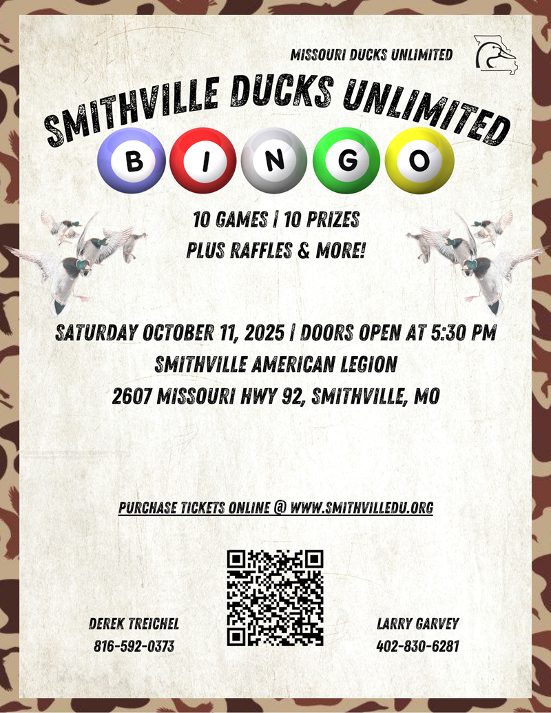 2025 Smithville Bingo