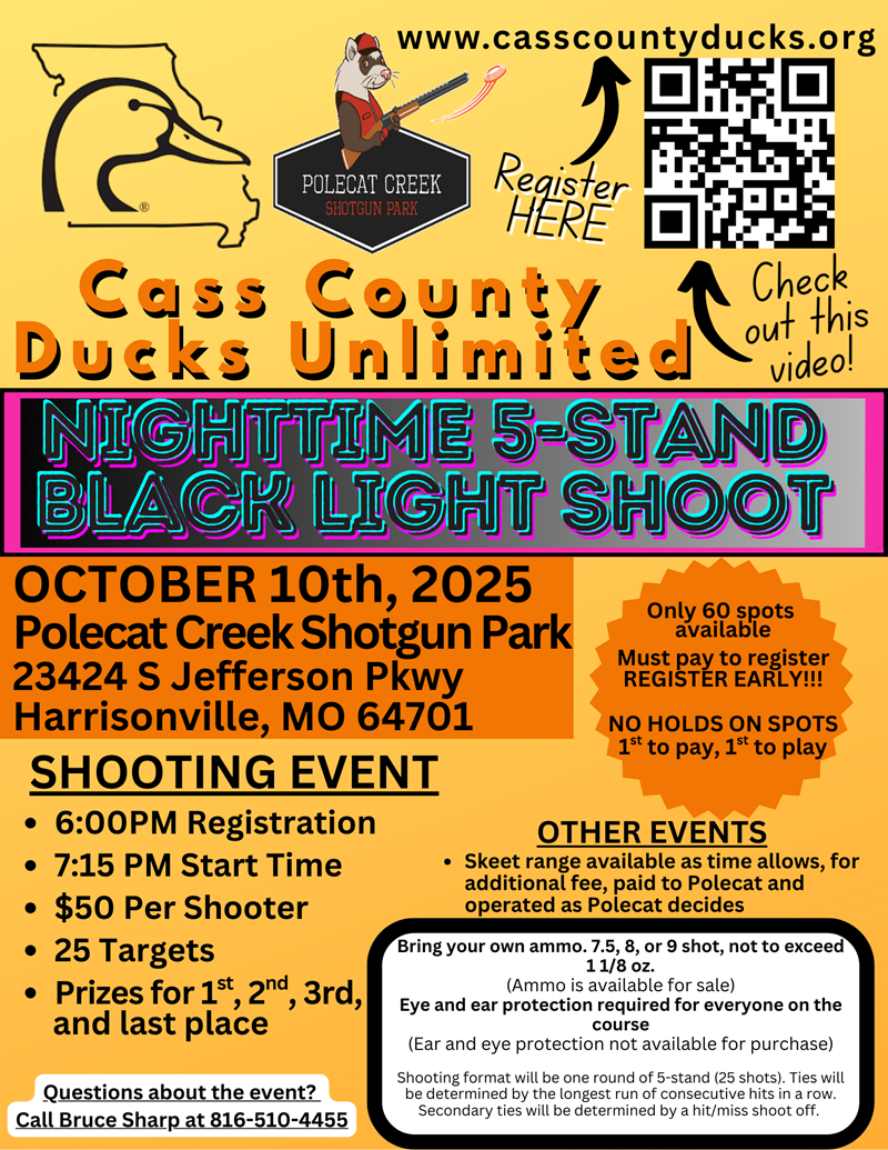 2025 Cass County Black Light Shoot