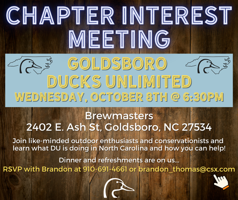 Goldsboro Chapter Interest Meeting 10.8.25