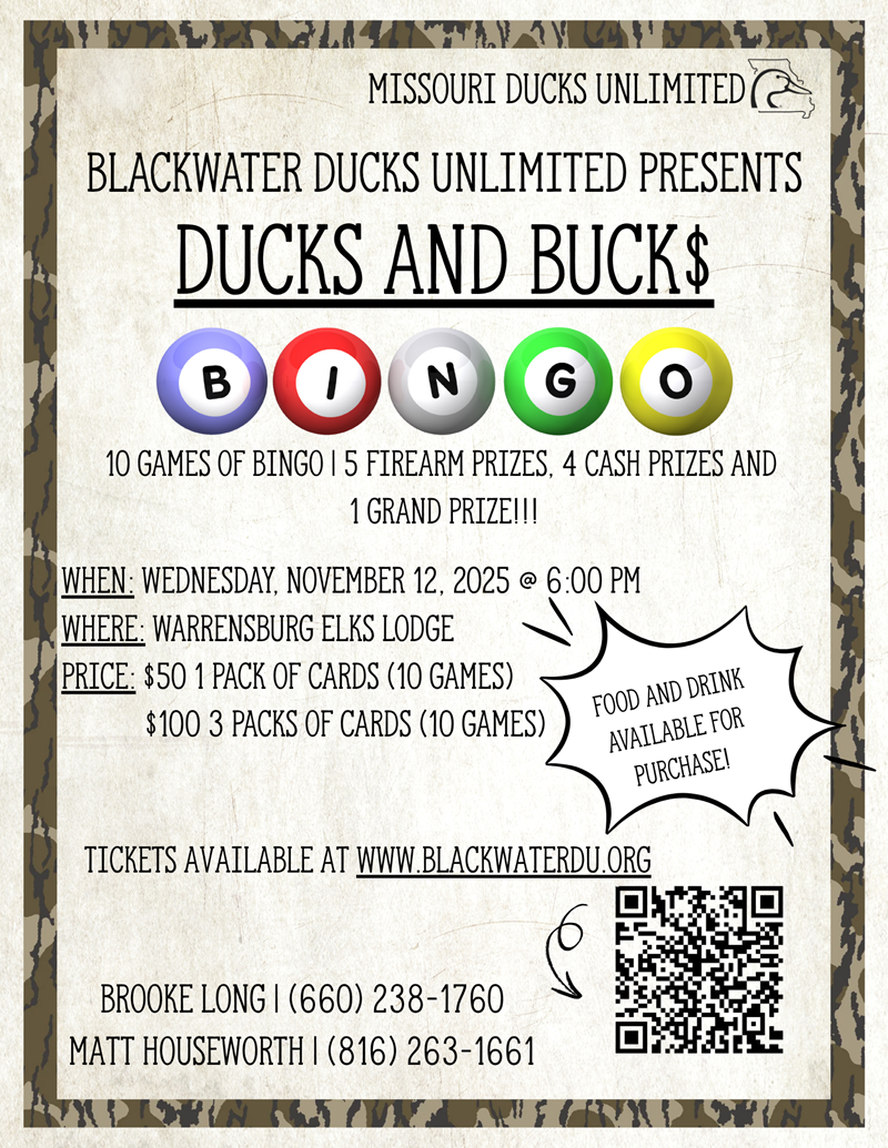 2025 Blackwater Bingo