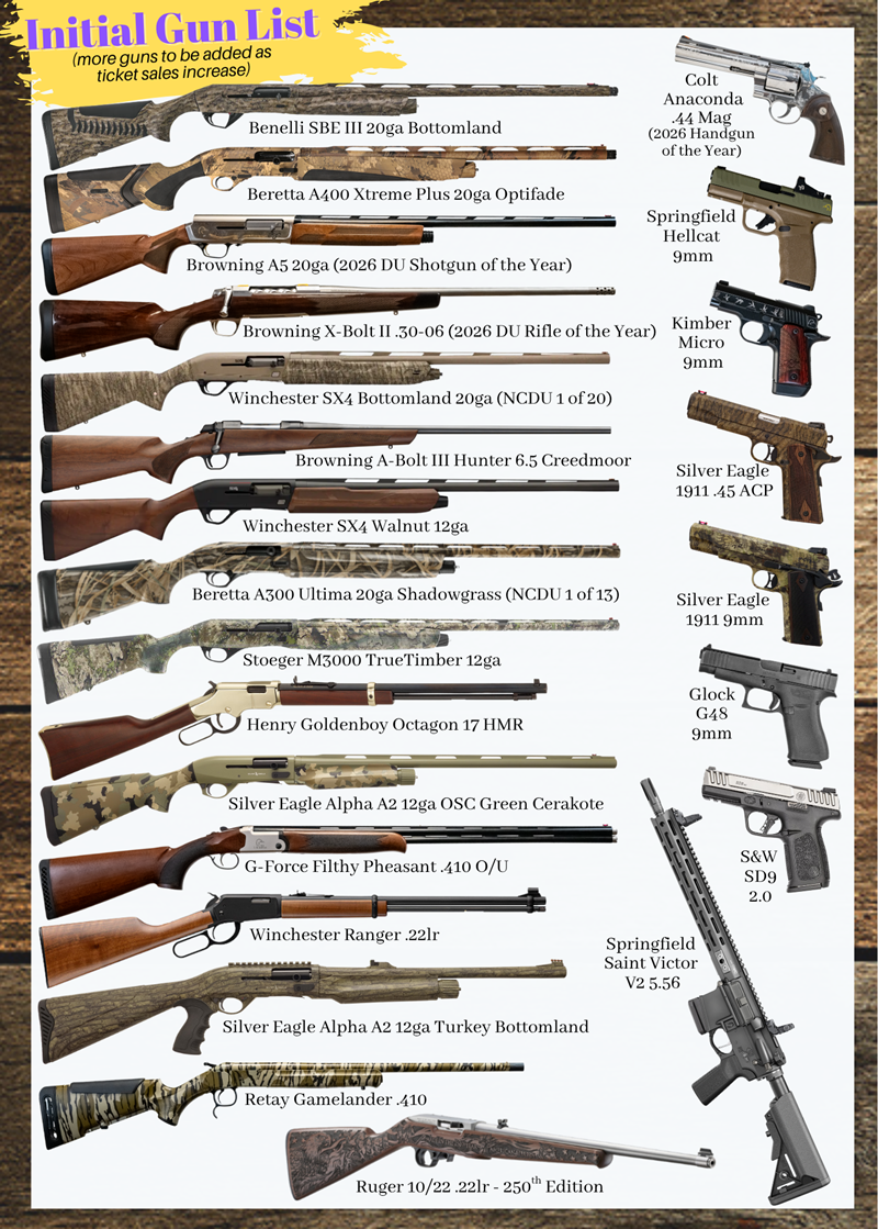 Initial Gun List 10.23.26
