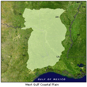 West Gulf Coastal Plain map