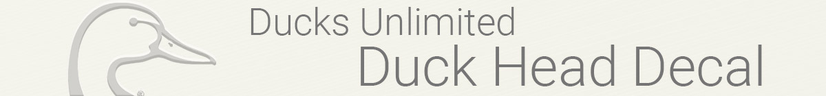 New Larger DU Duck Head Decal