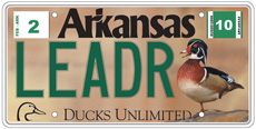 DU Arkansas Wood Duck Tags with stickers